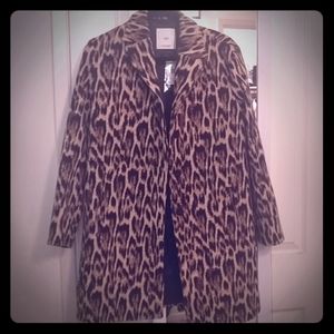 Mango Animal Print Safari Coat